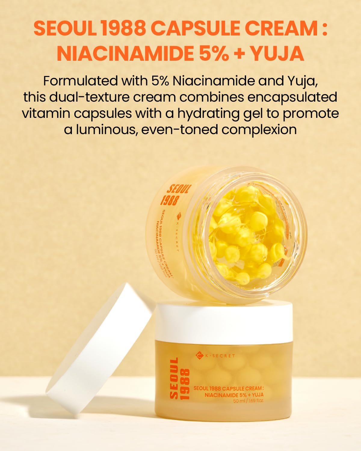 SEOUL 1988 Capsule Cream  Niacinamide 5% + Yuja [50ml]